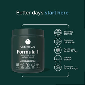 Formula 1 by One Ritual (Clinically Tested 100% Natural Powder for Everyday Stamina)